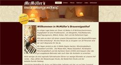 Desktop Screenshot of brauereigasthof.mcmuellers.de